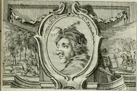 An illustration from La vie des peintres flamands, allemands et hollandois : avec des portraits gravés en taille-douche, une indication de leurs principaux ouvrages, & des réflexions sur leurs différentes manieres (1753)