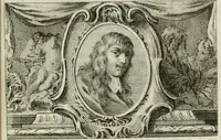 An illustration from La vie des peintres flamands, allemands et hollandois : avec des portraits gravés en taille-douche, une indication de leurs principaux ouvrages, & des réflexions sur leurs différentes manieres (1753)