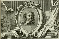 An illustration from La vie des peintres flamands, allemands et hollandois : avec des portraits gravés en taille-douche, une indication de leurs principaux ouvrages, & des réflexions sur leurs différentes manieres (1753)