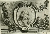 An illustration from La vie des peintres flamands, allemands et hollandois : avec des portraits gravés en taille-douche, une indication de leurs principaux ouvrages, & des réflexions sur leurs différentes manieres (1753)