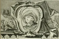 An illustration from La vie des peintres flamands, allemands et hollandois : avec des portraits gravés en taille-douche, une indication de leurs principaux ouvrages, & des réflexions sur leurs différentes manieres (1753)
