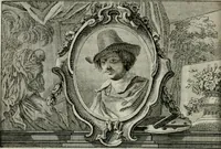 An illustration from La vie des peintres flamands, allemands et hollandois : avec des portraits gravés en taille-douche, une indication de leurs principaux ouvrages, & des réflexions sur leurs différentes manieres (1753)