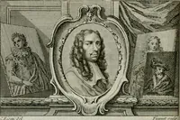 An illustration from La vie des peintres flamands, allemands et hollandois : avec des portraits gravés en taille-douche, une indication de leurs principaux ouvrages, & des réflexions sur leurs différentes manieres (1753)