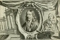 An illustration from La vie des peintres flamands, allemands et hollandois : avec des portraits gravés en taille-douche, une indication de leurs principaux ouvrages, & des réflexions sur leurs différentes manieres (1753)