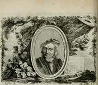 An illustration from La vie des peintres flamands, allemands et hollandois : avec des portraits gravés en taille-douche, une indication de leurs principaux ouvrages, & des réflexions sur leurs différentes manieres (1753)