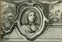 An illustration from La vie des peintres flamands, allemands et hollandois : avec des portraits gravés en taille-douche, une indication de leurs principaux ouvrages, & des réflexions sur leurs différentes manieres (1753)