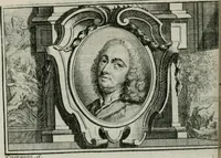 An illustration from La vie des peintres flamands, allemands et hollandois : avec des portraits gravés en taille-douche, une indication de leurs principaux ouvrages, & des réflexions sur leurs différentes manieres (1753)