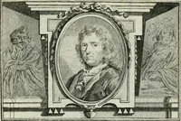 An illustration from La vie des peintres flamands, allemands et hollandois : avec des portraits gravés en taille-douche, une indication de leurs principaux ouvrages, & des réflexions sur leurs différentes manieres (1753)