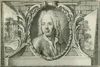 An illustration from La vie des peintres flamands, allemands et hollandois : avec des portraits gravés en taille-douche, une indication de leurs principaux ouvrages, & des réflexions sur leurs différentes manieres (1753)