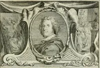 An illustration from La vie des peintres flamands, allemands et hollandois : avec des portraits gravés en taille-douche, une indication de leurs principaux ouvrages, & des réflexions sur leurs différentes manieres (1753)