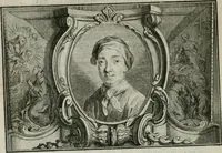 An illustration from La vie des peintres flamands, allemands et hollandois : avec des portraits gravés en taille-douche, une indication de leurs principaux ouvrages, & des réflexions sur leurs différentes manieres (1753)