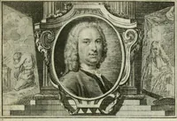 An illustration from La vie des peintres flamands, allemands et hollandois : avec des portraits gravés en taille-douche, une indication de leurs principaux ouvrages, & des réflexions sur leurs différentes manieres (1753)