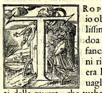 An illustration from La vittoria : tragedia (1605)