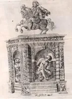 An illustration from La voye de laict, ou, Le chemin des heros au palais de la gloire : ouuert a l'entrée triomphante de Louys XIII, roy de France & de Nauarre en la cité d' Auignon le 16 de Nouembre 1622 .. (1623)