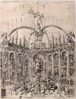 An illustration from La voye de laict, ou, Le chemin des heros au palais de la gloire : ouuert a l'entrée triomphante de Louys XIII, roy de France & de Nauarre en la cité d' Auignon le 16 de Nouembre 1622 .. (1623)