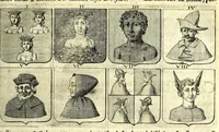 An illustration from La vraye et parfaite science des armoiries, ou, L'Indice armorial de feu maistre Louuan Geliot ... : apprenant et expliquant sommairement les mots & figures dont on se sert au blason des armoiries, & l'origine d'icelles : augmenté de nombre de termes & enrichy de grande multitude d'exemples des armes des familles tant françoise qu'estrangeres, des institutions, des ordres & de leurs colliers, des marques des dignités & charges, des ornemens des escus, de l'office des roys, des herauds, & des poursuiuans d'armes, & autres curiosités despendantes des armoiries ... (1664)