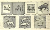 Picture 22 of 105 from La vraye et parfaite science des armoiries, ou, L'Indice armorial de feu maistre Louuan Geliot ... : apprenant et expliquant sommairement les mots & figures dont on se sert au blason des armoiries, & l'origine d'icelles : augmenté de nombre de termes & enrichy de grande multitude d'exemples des armes des familles tant françoise qu'estrangeres, des institutions, des ordres & de leurs colliers, des marques des dignités & charges, des ornemens des escus, de l'office des roys, des herauds, & des poursuiuans d'armes, & autres curiosités despendantes des armoiries ... (1664), leaf 186