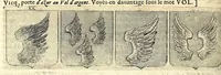 Picture 41 of 105 from La vraye et parfaite science des armoiries, ou, L'Indice armorial de feu maistre Louuan Geliot ... : apprenant et expliquant sommairement les mots & figures dont on se sert au blason des armoiries, & l'origine d'icelles : augmenté de nombre de termes & enrichy de grande multitude d'exemples des armes des familles tant françoise qu'estrangeres, des institutions, des ordres & de leurs colliers, des marques des dignités & charges, des ornemens des escus, de l'office des roys, des herauds, & des poursuiuans d'armes, & autres curiosités despendantes des armoiries ... (1664), leaf 296