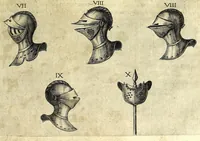 Picture 62 of 105 from La vraye et parfaite science des armoiries, ou, L'Indice armorial de feu maistre Louuan Geliot ... : apprenant et expliquant sommairement les mots & figures dont on se sert au blason des armoiries, & l'origine d'icelles : augmenté de nombre de termes & enrichy de grande multitude d'exemples des armes des familles tant françoise qu'estrangeres, des institutions, des ordres & de leurs colliers, des marques des dignités & charges, des ornemens des escus, de l'office des roys, des herauds, & des poursuiuans d'armes, & autres curiosités despendantes des armoiries ... (1664), leaf 417