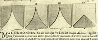 An illustration from La vraye et parfaite science des armoiries, ou, L'Indice armorial de feu maistre Louuan Geliot ... : apprenant et expliquant sommairement les mots & figures dont on se sert au blason des armoiries, & l'origine d'icelles : augmenté de nombre de termes & enrichy de grande multitude d'exemples des armes des familles tant françoise qu'estrangeres, des institutions, des ordres & de leurs colliers, des marques des dignités & charges, des ornemens des escus, de l'office des roys, des herauds, & des poursuiuans d'armes, & autres curiosités despendantes des armoiries ... (1664)