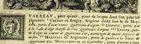 Picture 85 of 105 from La vraye et parfaite science des armoiries, ou, L'Indice armorial de feu maistre Louuan Geliot ... : apprenant et expliquant sommairement les mots & figures dont on se sert au blason des armoiries, & l'origine d'icelles : augmenté de nombre de termes & enrichy de grande multitude d'exemples des armes des familles tant françoise qu'estrangeres, des institutions, des ordres & de leurs colliers, des marques des dignités & charges, des ornemens des escus, de l'office des roys, des herauds, & des poursuiuans d'armes, & autres curiosités despendantes des armoiries ... (1664), leaf 601