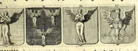 Picture 5 of 105 from La vraye et parfaite science des armoiries, ou, L'Indice armorial de feu maistre Louuan Geliot ... : apprenant et expliquant sommairement les mots & figures dont on se sert au blason des armoiries, & l'origine d'icelles : augmenté de nombre de termes & enrichy de grande multitude d'exemples des armes des familles tant françoise qu'estrangeres, des institutions, des ordres & de leurs colliers, des marques des dignités & charges, des ornemens des escus, de l'office des roys, des herauds, & des poursuiuans d'armes, & autres curiosités despendantes des armoiries ... (1664), leaf 67