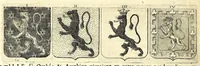 Picture 104 of 105 from La vraye et parfaite science des armoiries, ou, L'Indice armorial de feu maistre Louuan Geliot ... : apprenant et expliquant sommairement les mots & figures dont on se sert au blason des armoiries, & l'origine d'icelles : augmenté de nombre de termes & enrichy de grande multitude d'exemples des armes des familles tant françoise qu'estrangeres, des institutions, des ordres & de leurs colliers, des marques des dignités & charges, des ornemens des escus, de l'office des roys, des herauds, & des poursuiuans d'armes, & autres curiosités despendantes des armoiries ... (1664), leaf 698