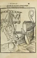An illustration from Lazari Bayfii annotationes in legem II : De captiuis & postliminio reuersis, in quibus tractatur De re nauali, per autorem recognitæ : eivsdem annotationes in tractatum De auro & argento legato, quibus vestimẽtoru ̃& vasculorũ genera explicat̃ur : his omnibus imagines ab antiquissimis monumentis desumptas ad argumenti declaratione ̃subiunximus. Item Antonii Thylesii De coloribus libellus, à coloribus uestium non alienus (1537)