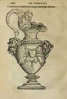 An illustration from Lazari Bayfii annotationes in legem II : De captiuis & postliminio reuersis, in quibus tractatur De re nauali, per autorem recognitæ : eivsdem annotationes in tractatum De auro & argento legato, quibus vestimẽtoru ̃& vasculorũ genera explicat̃ur : his omnibus imagines ab antiquissimis monumentis desumptas ad argumenti declaratione ̃subiunximus. Item Antonii Thylesii De coloribus libellus, à coloribus uestium non alienus (1537)