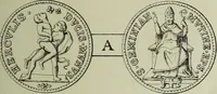 An illustration from La zecca di Modena nei periodi comunale ed estense (1884)