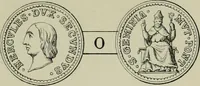 An illustration from La zecca di Modena nei periodi comunale ed estense (1884)