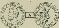An illustration from La zecca di Modena nei periodi comunale ed estense (1884)