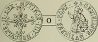 An illustration from La zecca di Modena nei periodi comunale ed estense (1884)