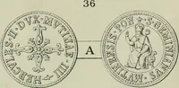 An illustration from La zecca di Modena nei periodi comunale ed estense (1884)