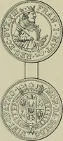 An illustration from La zecca di Modena nei periodi comunale ed estense (1884)