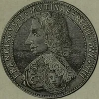 An illustration from La zecca di Modena nei periodi comunale ed estense (1884)