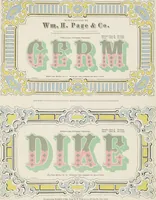 Picture 36 of 70 from Specimens of chromatic wood type, borders, etc. manufactured by Wm. H. Page & Co. (1874), leaf 56