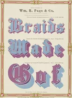 Picture 57 of 70 from Specimens of chromatic wood type, borders, etc. manufactured by Wm. H. Page & Co. (1874), leaf 80