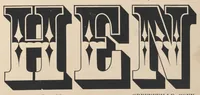 An illustration from Specimens of wood type borders, rules, &c. manufactured by Wm. H. Page & Co. Greenville, Conn., one mile from the city of Norwich (1859)