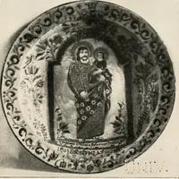 An illustration from Lead glazed pottery. Part first (common clays): plain glazed, sgraffito and slip-decorated wares (1907)