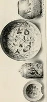 An illustration from Lead glazed pottery. Part first (common clays): plain glazed, sgraffito and slip-decorated wares (1907)