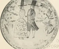 An illustration from Lead glazed pottery. Part first (common clays): plain glazed, sgraffito and slip-decorated wares (1907)