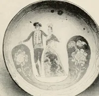 An illustration from Lead glazed pottery. Part first (common clays): plain glazed, sgraffito and slip-decorated wares (1907)