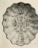 An illustration from Lead glazed pottery. Part first (common clays): plain glazed, sgraffito and slip-decorated wares (1907)