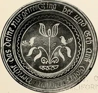 An illustration from Lead glazed pottery. Part first (common clays): plain glazed, sgraffito and slip-decorated wares (1907)