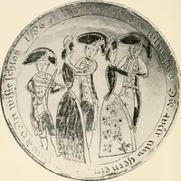 An illustration from Lead glazed pottery. Part first (common clays): plain glazed, sgraffito and slip-decorated wares (1907)