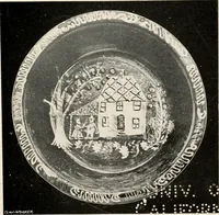An illustration from Lead glazed pottery. Part first (common clays): plain glazed, sgraffito and slip-decorated wares (1907)