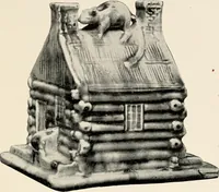 An illustration from Lead glazed pottery. Part first (common clays): plain glazed, sgraffito and slip-decorated wares (1907)