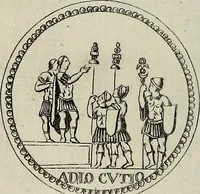 An illustration from Le antiche iscrizioni di Palermo : raccolte, e spiegate sotto gli auspizi dell'eccellentissimo Senato palermitano, grande di Spagna di prima classe (1762)