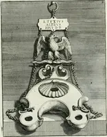 An illustration from Le antiche lucerne sepolcrali figurate : raccolte dalle caue sotterranee e grotte di Roma, nelle quali si contengono molte erudite memorie (1691)